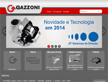 Tablet Screenshot of gazzoni.com.br